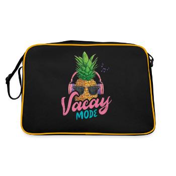 Vacay Fashion Pineapple Design pour les amoureux de la plage - Sac Retro - noir/or - Dos