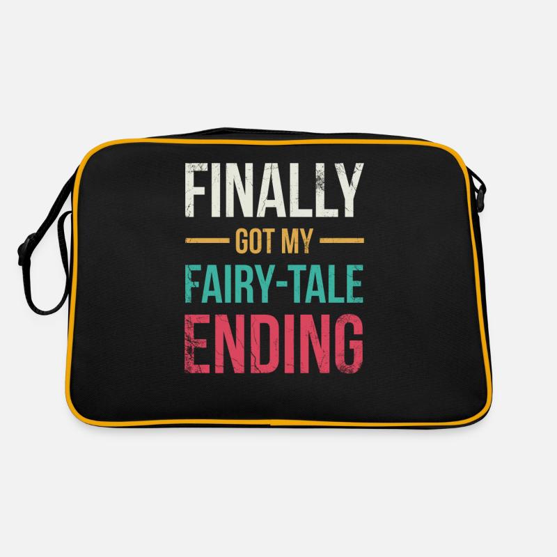 Enfin mon conte de fées-fin-mariage-design Sac Retro