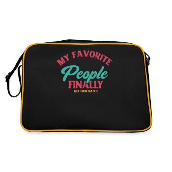 My favorite people have finally settled for the - Retro Bag - black/gold - Back