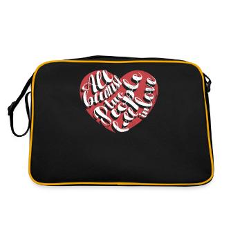 All because two people join the bride - Retro Bag - black/gold - Back