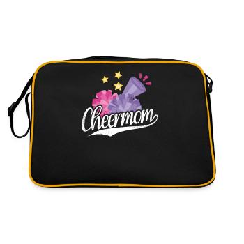 Cheer Mom Design pour les pom-pom girls Cheer - Sac Retro - noir/or - Dos