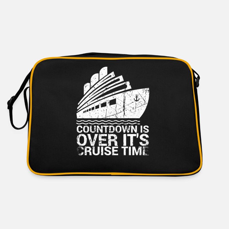 Der Countdown Ist Vorbei, Es Ist Kreuzfahrtzeit Retro Tasche