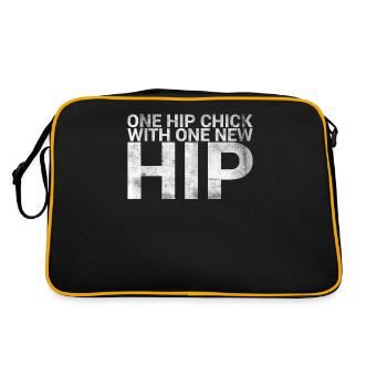 A hip chick with a new hip woman - Retro Bag - black/gold - Back