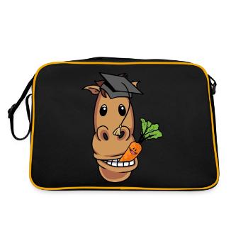 Studied horse Professor Study Uni Reiter Abi - Retro Bag - black/gold - Back