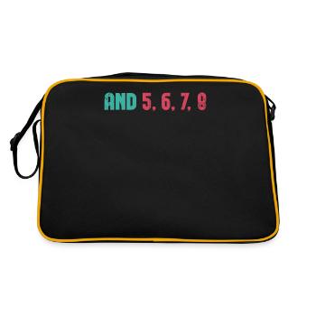 et 5, 6, 7, 8 Design pour Cheerleader Cheer Girls - Sac Retro - noir/or - Dos