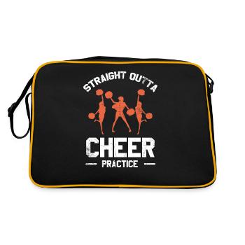 Straight Outta Cheer Practice Design pour - Sac Retro - noir/or - Dos