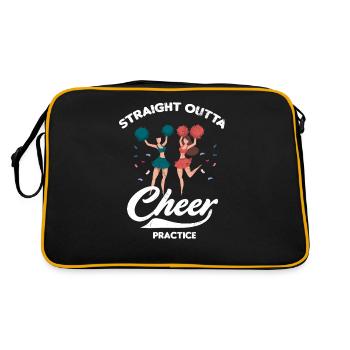 Straight Outta Cheer Practice pour les pom-pom girls - Sac Retro - noir/or - Dos