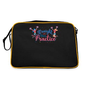 Straight Outta Cheer Practice pour les pom-pom girls - Sac Retro - noir/or - Dos