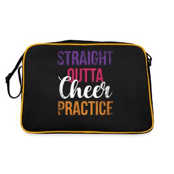 Straight Outta Cheer Practice pour les pom-pom girls - Sac Retro - noir/or - Dos