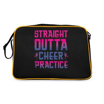 Straight Outta Cheer Practice pour les pom-pom girls - Sac Retro - noir/or - Dos