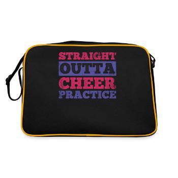 Straight Outta Cheer Practice pour les pom-pom girls - Sac Retro - noir/or - Dos