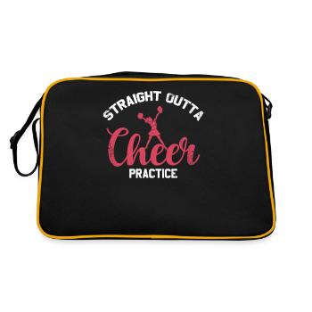 Straight Outta Cheer Practice pour les pom-pom girls - Sac Retro - noir/or - Dos