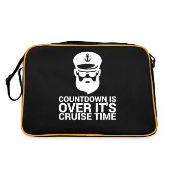 Le compte à rebours est terminé, c’est l’heure de la croisière - Sac Retro - noir/or - Dos