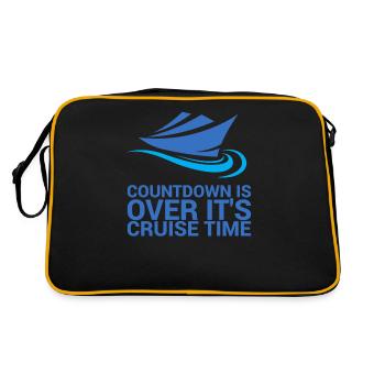 Le compte à rebours est terminé, c’est l’heure de la croisière - Sac Retro - noir/or - Dos