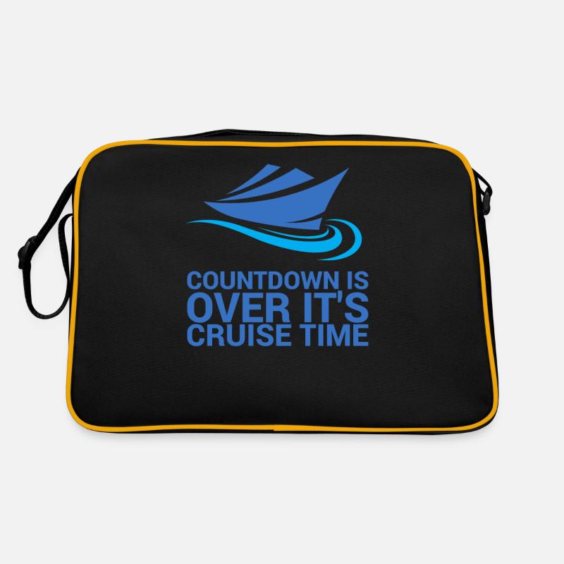 Der Countdown Ist Vorbei, Es Ist Kreuzfahrtzeit Retro Tasche