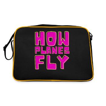 Comment les avions volent Design pour les pilotes - Sac Retro - noir/or - Dos