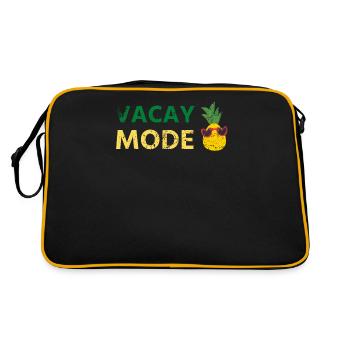 Vacay Fashion Pineapple Design pour les amoureux de la plage - Sac Retro - noir/or - Dos