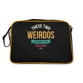 These two weirdos are perfect for anyone for the - Retro Bag - black/gold - Back