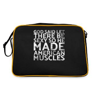 Dieu a dit, que ce soit sexy, alors il a fait pour - Sac Retro - noir/or - Dos
