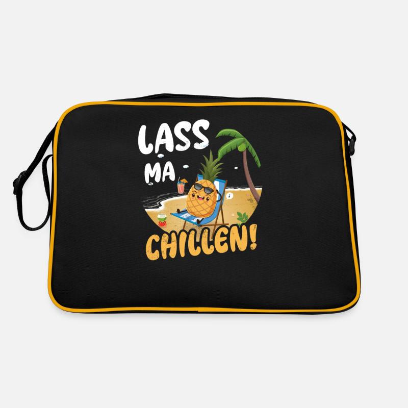 Lass ma Chillen, Ananas Retro Tasche
