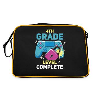 4th grade completed - Retro Bag - black/gold - Back