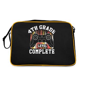 4th grade completed - Retro Bag - black/gold - Back