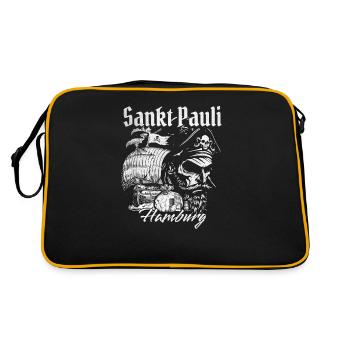 St Pauli Fan Articles Sankt Pauli Hamburg - Retro Bag - black/gold - Back