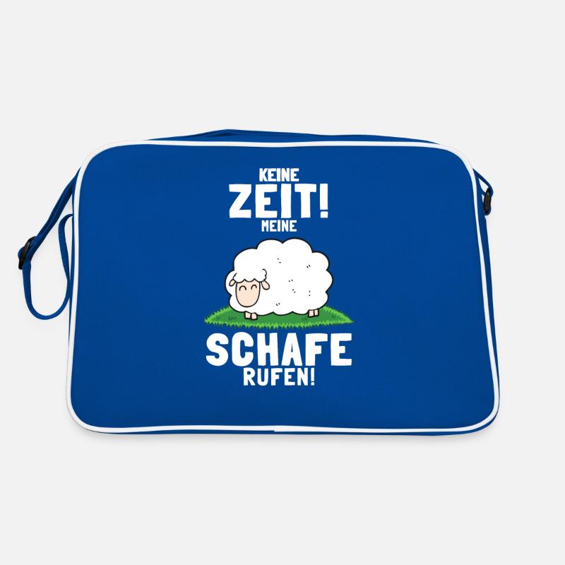Schafe Schäfer Landwirtschaft Geschenke Retro Tasche