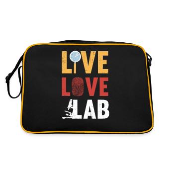 Live Love Lab, Investigator - Retro Bag - black/gold - Back