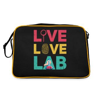 Live Love Lab, Investigator - Retro Bag - black/gold - Back
