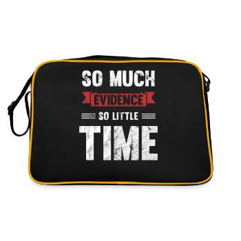So much evidence, so little time - Retro Bag - black/gold - Back