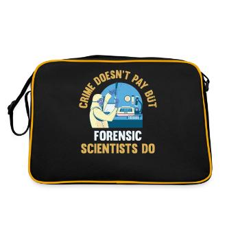 Le crime ne paie pas, mais un médecin légiste - Sac Retro - noir/or - Dos