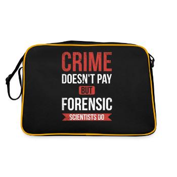 Le crime ne paie pas, mais un médecin légiste - Sac Retro - noir/or - Dos