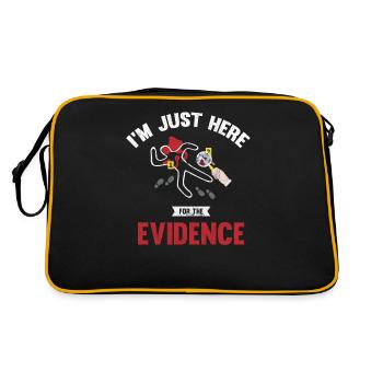 Je suis juste ici pour le prouver - Sac Retro - noir/or - Dos