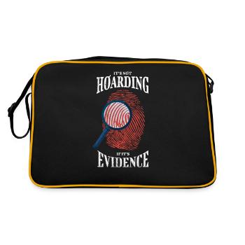 It's not hoarding when it's evidence - Retro Bag - black/gold - Back