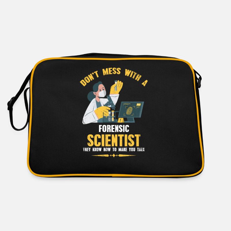 Don't mess with a forensic scientist Retro Bag
