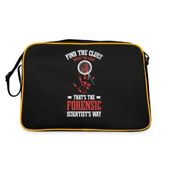 Trouver les indices, résoudre l’affaire, - Sac Retro - noir/or - Dos