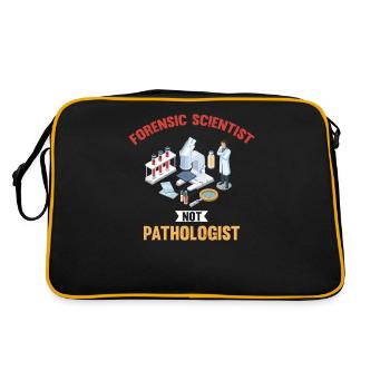Forensic scientist, not a pathologist, investigator - Retro Bag - black/gold - Back