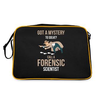 Avez-vous un casse-tête à résoudre? Appelez un - Sac Retro - noir/or - Dos