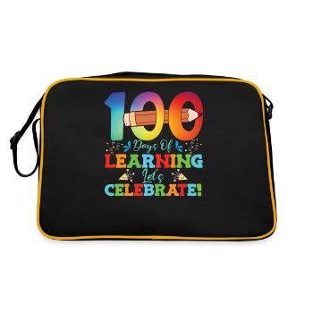 100 days of learning Let's celebrate - Retro Bag - black/gold - Back
