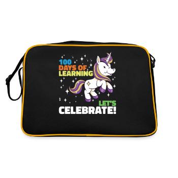 100 days of learning Let's celebrate - Retro Bag - black/gold - Back