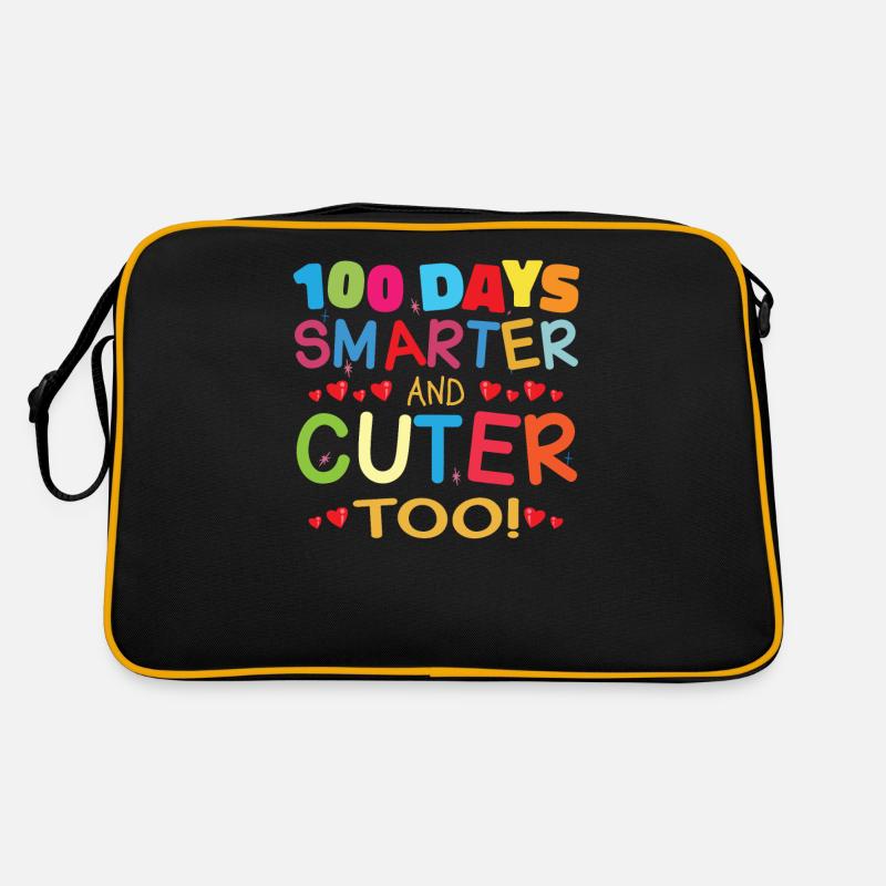 100 days smarter and cuter Retro Bag