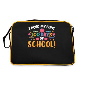 J’ai maîtrisé mes 100 premiers jours d’école - Sac Retro - noir/or - Dos