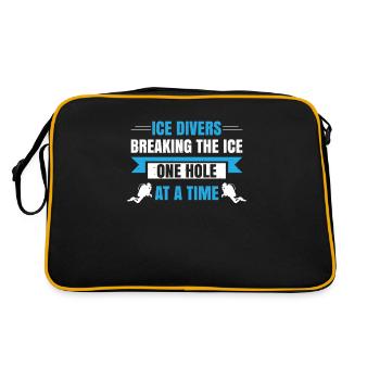 huards brisant le trou de glace trou par trou, - Sac Retro - noir/or - Dos