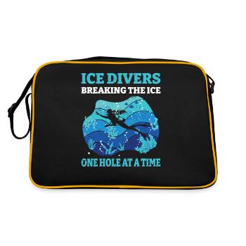 huards brisant le trou de glace trou par trou, - Sac Retro - noir/or - Dos