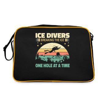 huards brisant le trou de glace trou par trou, - Sac Retro - noir/or - Dos