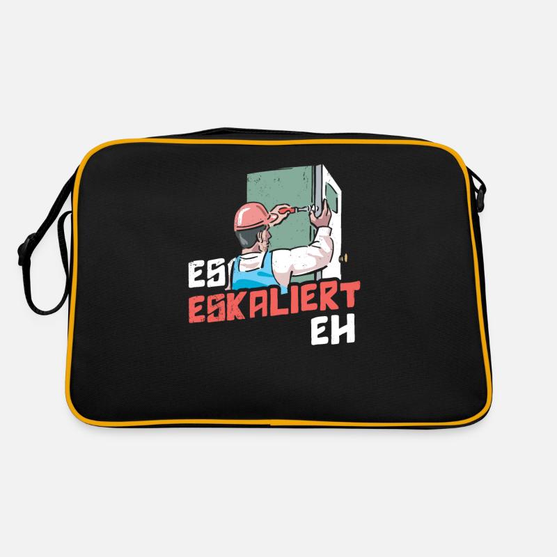 Es Eskaliert Eh Handwerker Retro Tasche