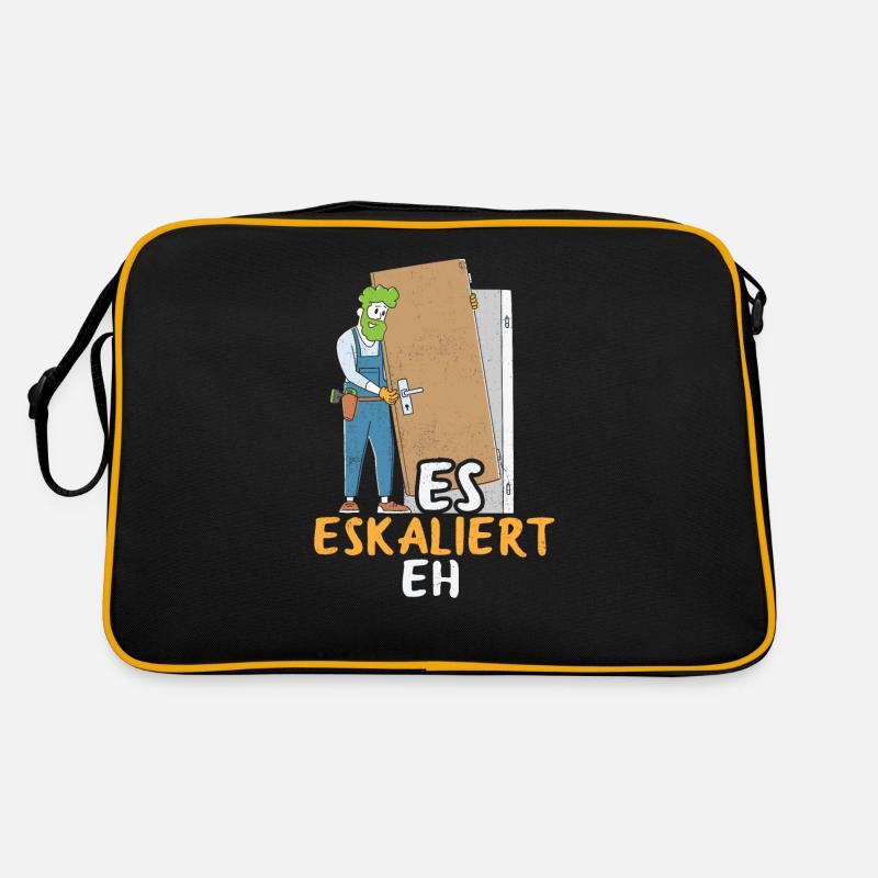 Es Eskaliert Eh Handwerker Retro Tasche