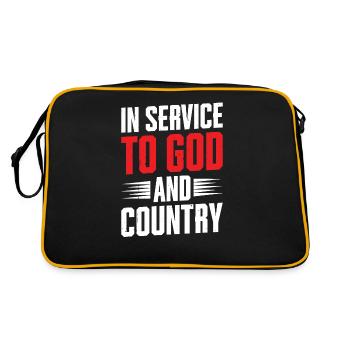 In the Service of God and Country, Chaplain - Retro Bag - black/gold - Back