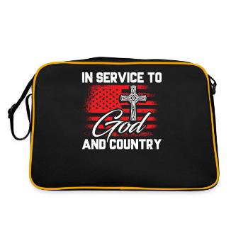 In the Service of God and Country, Chaplain - Retro Bag - black/gold - Back
